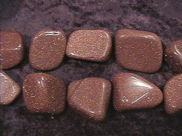 Tumbled Stone - Goldstone - Click Image to Close